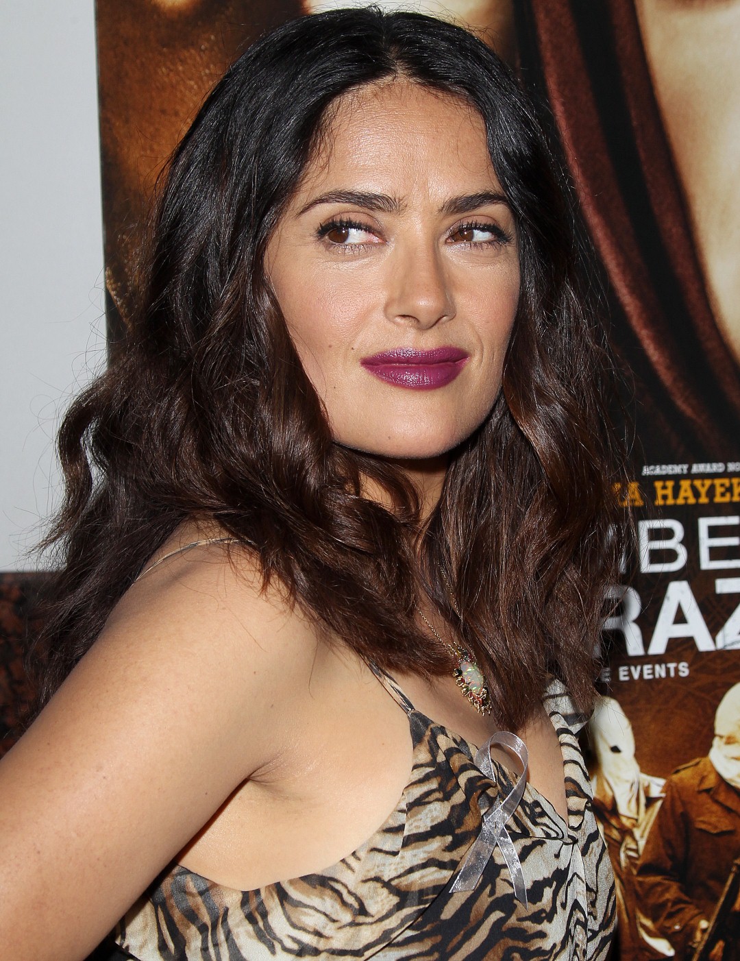 Salma Hayek arrives at the Premiere of Momentum Pictures_ September Of Shiraz_28 (Large).jpg