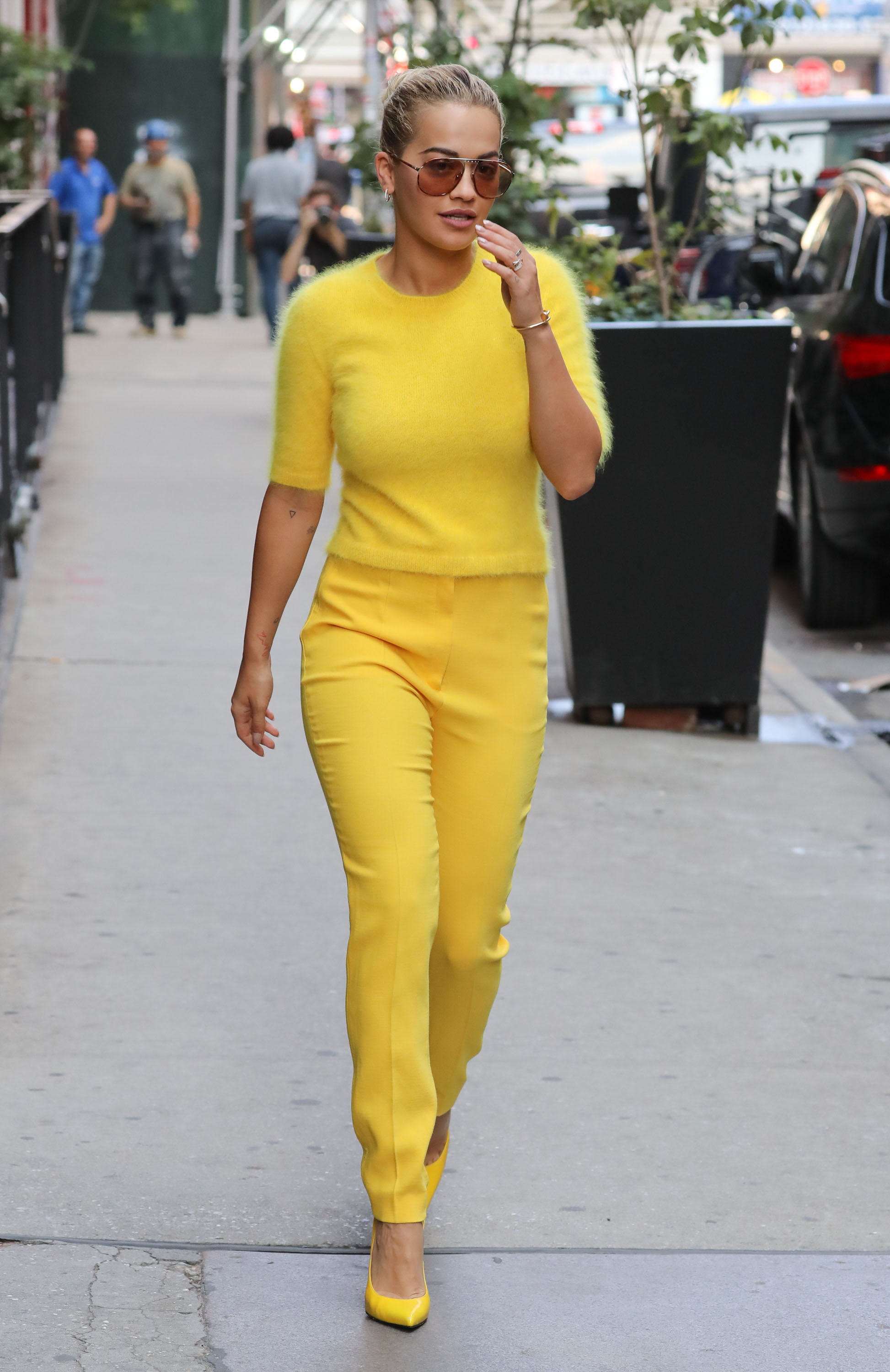 Rita Ora steps out dressed head to toe in yellow in New York City_06.jpg
