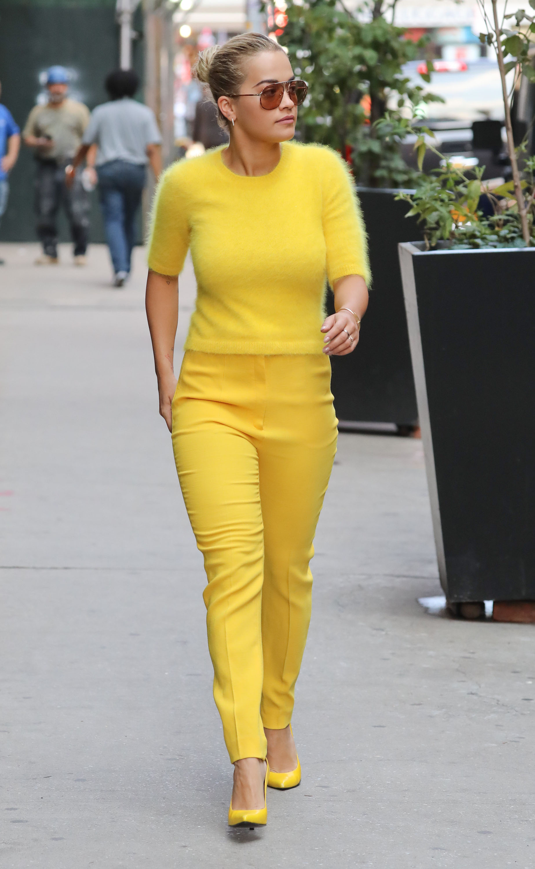 Rita Ora steps out dressed head to toe in yellow in New York City.jpg